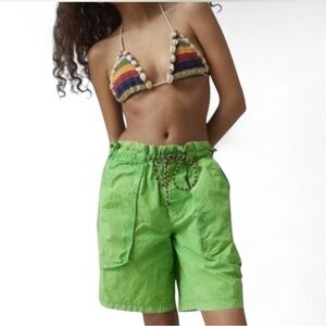 BDG Bright Green Cargo Shorts Urban Outfitters Size S